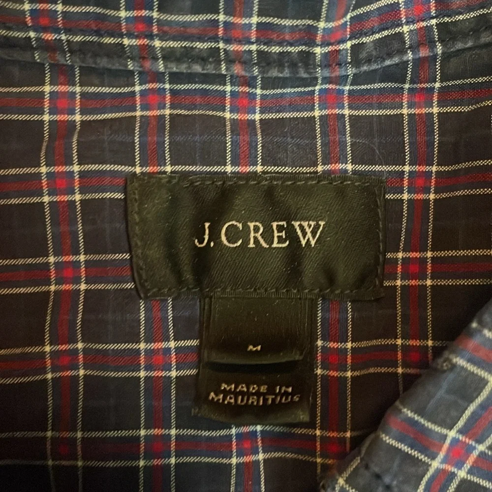 J. Crew Men’s Plaid Long Sleeve Button Down Shirt